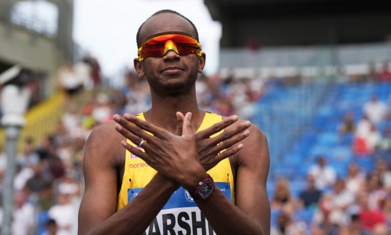 معتز برشم يحرز المركز الأول في الوثب العالي بملتقى