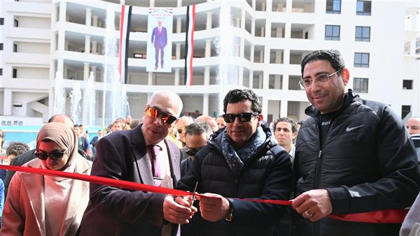وزير الشباب والرياضة يفتتح نادي جولدن مودرن سبورت بالمرج 1 وزير الشباب والرياضة
