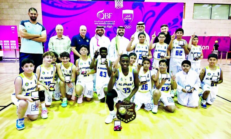 الغرافة يتوج بلقب دوري الأشبال القطري لكرة السلة