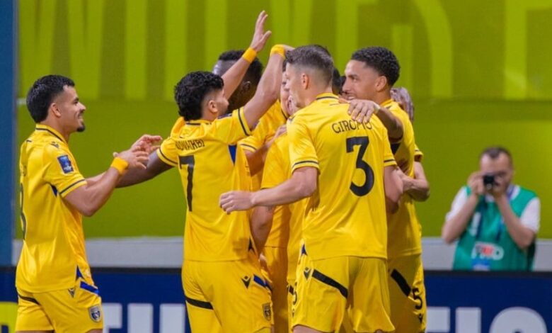 التعاون السعودي يفوز على الشارقة الإماراتي في ذهاب نصف