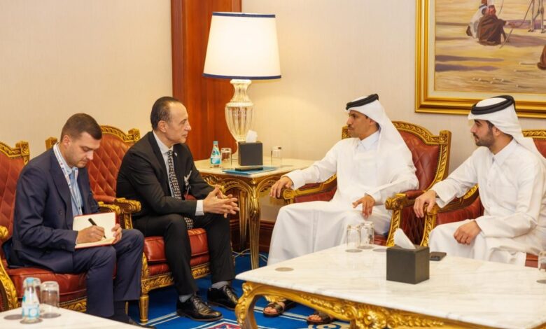 ‫ الأمين العام للجنة الأولمبية القطرية يلتقي رئيس اللجنة الأولمبية