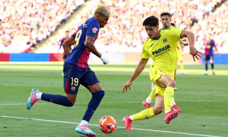 الدوري الإسباني برشلونة المتوج باللقب يخسر أمام فياريال وريال