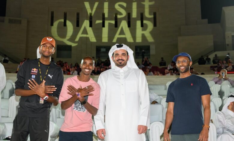 ‫ الشيخ جوعان بن حمد يحضر منافسات بطولة تحدي الجاذبية