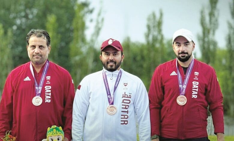 فضية وبرونزيتان لأدعم الرماية بكأس آسيا