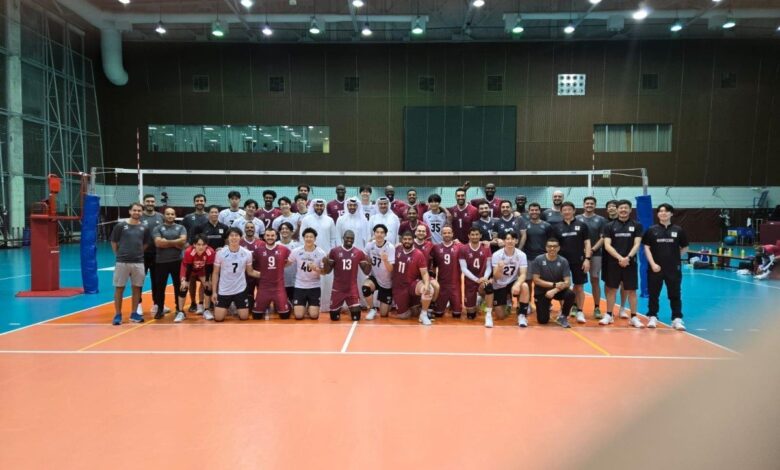 ‫ منتخبنا الوطني للكرة الطائرة يقيم معسكرا تدريبيا مشتركا مع