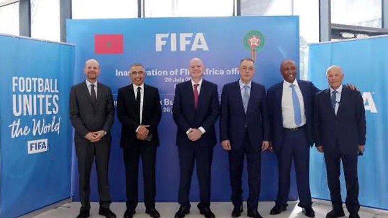 هاني أبو ريدة يهنئ فوزي لقجع بافتتاح المقر الإقليمي لـ«فيفا» في المغرب 1 أبو ريدة يهنئ فوزي لقجع بافتتاح المقر الإقليمي لـفيفا