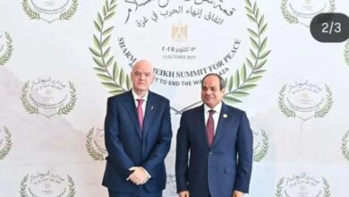 عاجل.. تقارير إنجليزية تكشف سر تواجد إنفانتينو في قمة شرم الشيخ للسلام 18 تقارير إنجليزية تكشف سر تواجد إنفانتينو في قمة شرم