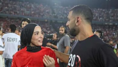 من احتفال لاعبي المنتخب مع عائلاتهم بحفل الصعود للمونديال