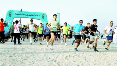 مشاركة واسعة بسباق تحدي الوكرة للجميع