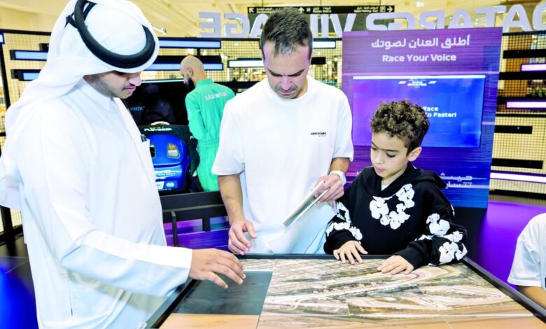 استعدادًا لانطلاق سباق جائزة قطر الكبرى للفورمولا1 حلبة لوسيل