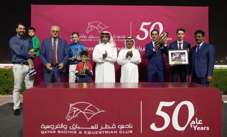 الجواد دارك تروبر يحرز لقب كأس برزان للخيل المهجنة