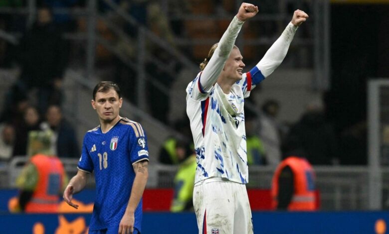النرويج تسقط إيطاليا برباعية في ميلانو وتتأهل لكأس العالم