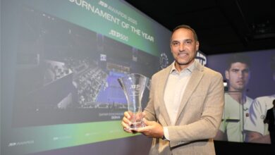بطولة قطر إكسون موبيل للتنس تفوز بجائزة أفضل بطولة