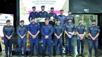 تتويج الفائزين ببطولة الشرطة لرماية البندقية