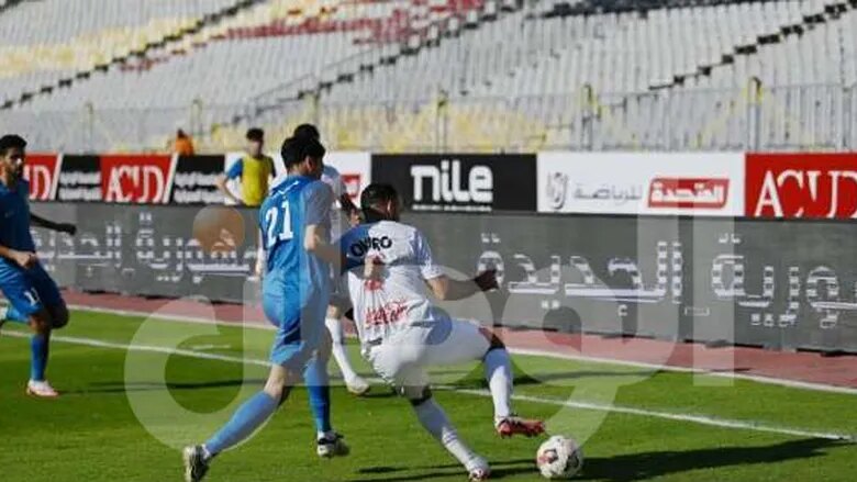 مباراة الزمالك وسموحة بكأس عاصمة مصر حسام أشرف يتقدم