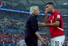 الجهاز الفني لمنتخب مصر يتابع مباراة الإمارات والأردن في كأس العرب