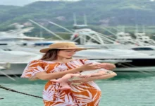 بالمايوه الشرعي.. 11 صورة لزوجة النني الثانية من رحلتها في جزيرة سيشل