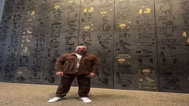 جمال فاق الخيال.. 8 صور لوائل جمعة داخل المتحف المصري