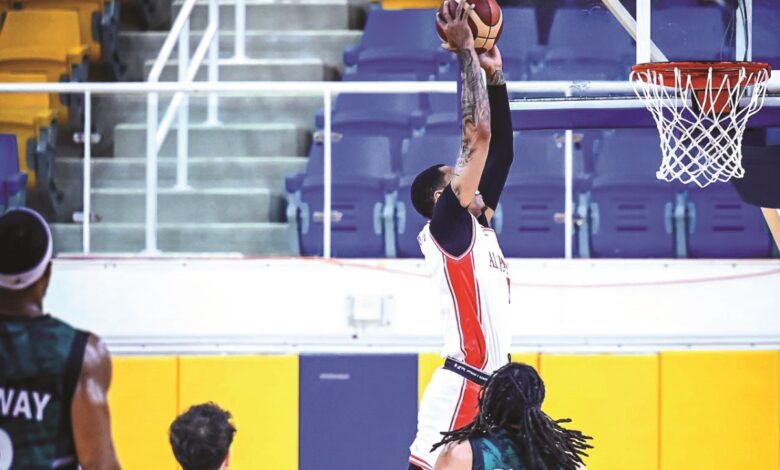 انتصار قطر والأهلي بدوري السلة