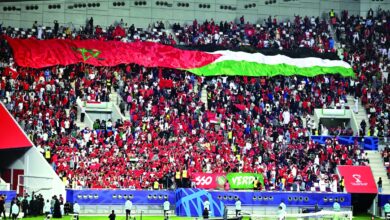 علم واحد يجمع فلسطين والمغرب