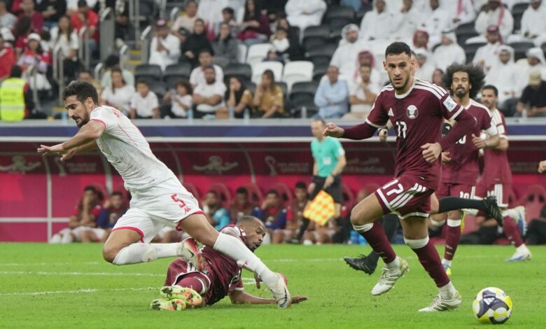 كأس العرب المنتخب القطري يخسر أمام نظيره التونسي ويغادران
