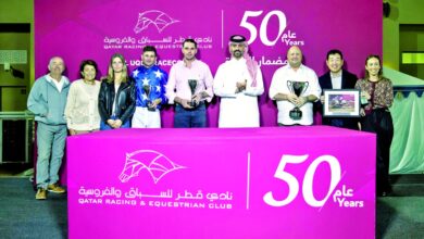 مبخر الشحانية يحرز كأس رأس مليجي للخيل