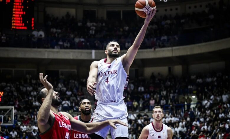 منتخب قطر لكرة السلة يهزم لبنان في تصفيات كأس