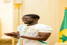 4 صور لرئيس السنغال خلال احتفاله بالفوز على مصر