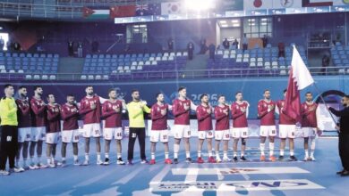 ‫ البطولة الآسيوية لكرة اليد عنابي اليد يصطدم بالأزرق الكويتي