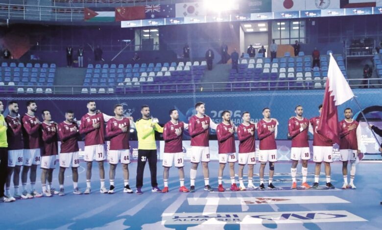 ‫ البطولة الآسيوية لكرة اليد عنابي اليد يصطدم بالأزرق الكويتي