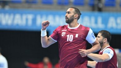 البطولة الآسيوية لكرة اليد قطر فوز على السعودية في