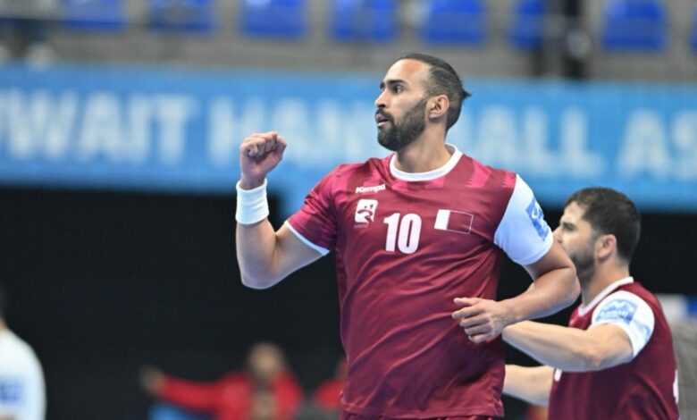 البطولة الآسيوية لكرة اليد قطر فوز على السعودية في