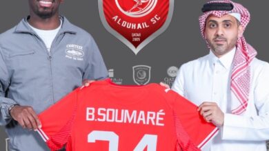‫ الدحيل يعلن ضم الفرنسي سوماري قادماً من ليستر سيتي