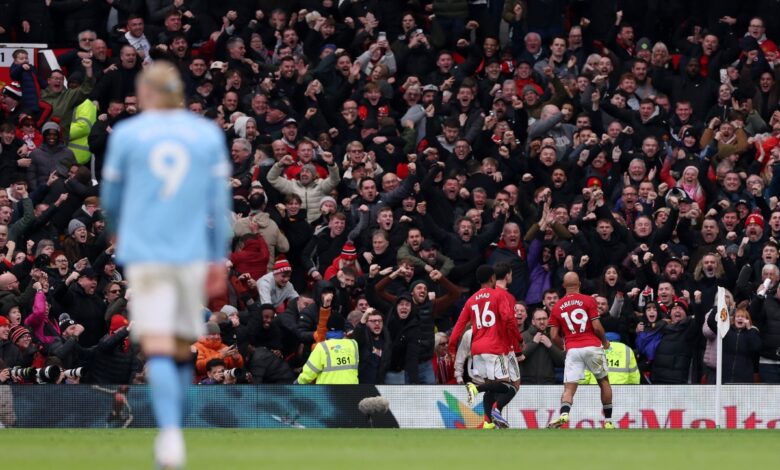 مانشستر يونايتد يفوز على مانشستر سيتي 2 0