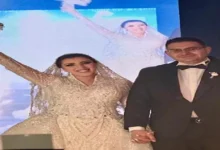 5 صور لاحتفال جيانا فاروق بحفل زفافها