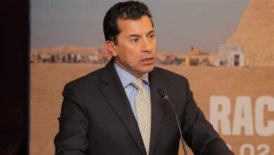 وزير الرياضة يشهد مؤتمر إعلان تنظيم سباق «نصف ماراثون سقارة» النسخه الخامسه 3 وزير الرياضة يشهد