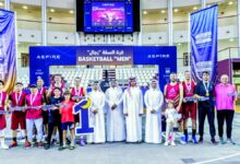 ‫ تتويج أبطال السلة 3×3 في مهرجان رمضان الرياضي