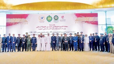 ‫ وزير الدولة للشؤون الداخلية يفتتح عمومية الاتحاد الرياضي العربي