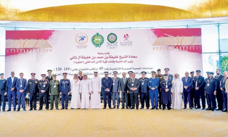 ‫ وزير الدولة للشؤون الداخلية يفتتح عمومية الاتحاد الرياضي العربي