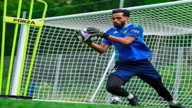 إصابة الحارس الشاب مبارك البوعينين بقطع في الرباط الصليبي 8 إصابة الحارس الشاب مبارك البوعينين بقطع في الرباط الصليبي