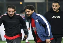 لقطة مميزة بين حسام غالي وجمال الغندور في بطولة زد