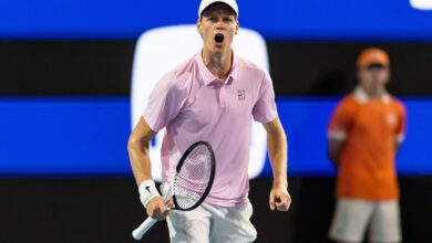 ‫ الإيطالي يانيك سينر يتأهل إلى نهائي بطولة ميامي للتنس