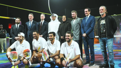 ‫ بريميير بادل وآرت بازل قطر يفتتحان ملعب بادل