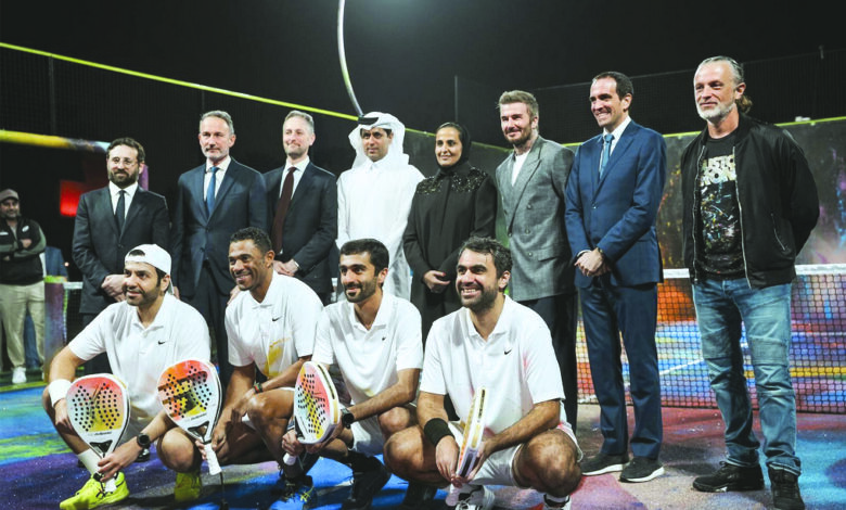 ‫ بريميير بادل وآرت بازل قطر يفتتحان ملعب بادل