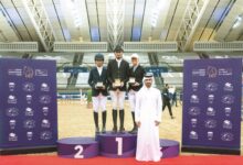 ‫ ختام مميز لمنافسات قفز الحواجز المحلية