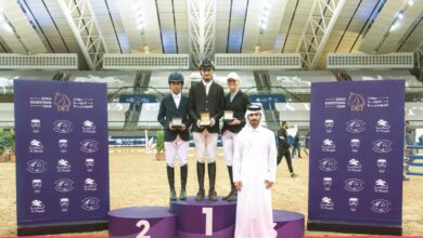 ‫ ختام مميز لمنافسات قفز الحواجز المحلية