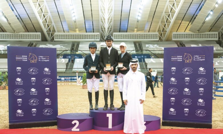 ‫ ختام مميز لمنافسات قفز الحواجز المحلية