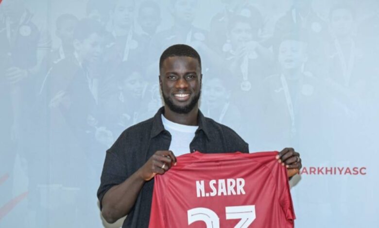 ‫ محمدو نابي سار لاعب المرخية المواطنون والمقيمون يشعرون بالاطمئنان