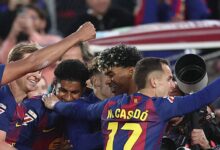 نجم برشلونة يظهر في التدريبات بـالقناع قبل مواجهة سيلتا فيجو