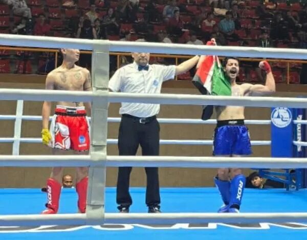 ‫ أردني ينسحب من بطولة العالم للكيك بوكسينغ رفضا لمواجهة